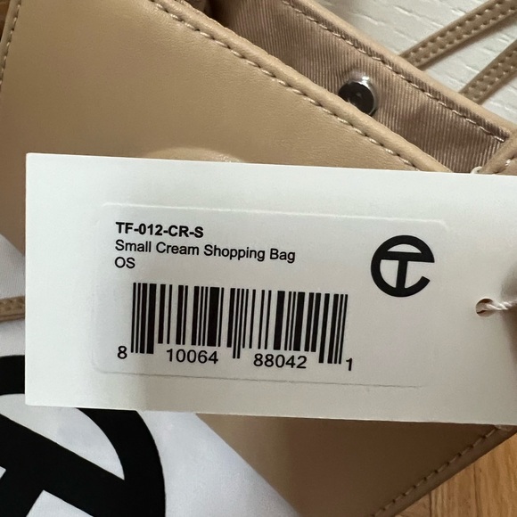 SOLD - Telfar Small Cream Shopping Bag - Picture 4 of 5